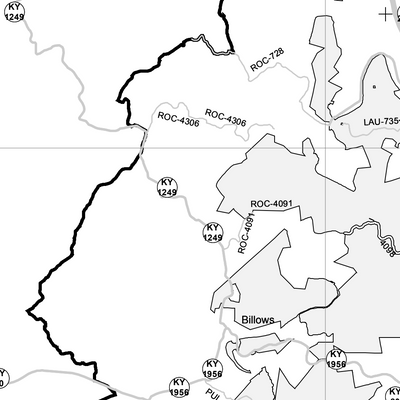 Motor Vehicle Use Map, MVUM, London District, Daniel Boone National Forest Preview 2