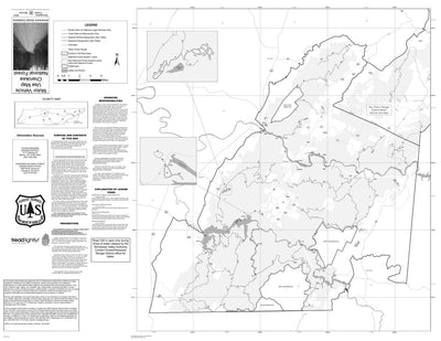Motor Vehicle Use Map, MVUM, Ocoee-Hiwassee District, Cherokee National Forest Preview 1