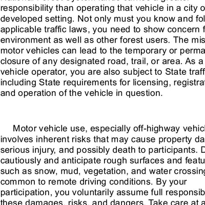 Motor Vehicle Use Map, MVUM, Ocoee-Hiwassee District, Cherokee National Forest Preview 3