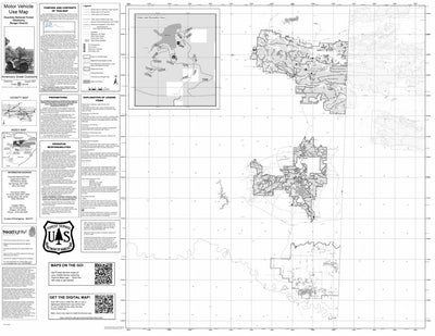 Motor Vehicle Use Map, MVUM, Oklahoma District, Ouachita National Forests Preview 1