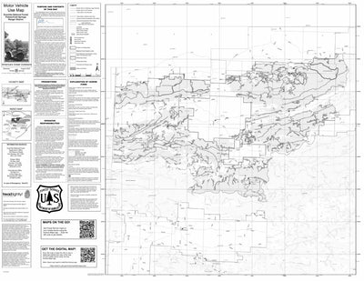 Motor Vehicle Use Map, MVUM, Poteau and Cold Springs District, Ouachita National Forests Preview 1