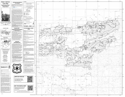 Motor Vehicle Use Map, MVUM, Poteau and Cold Springs District, Ouachita National Forests Preview 1