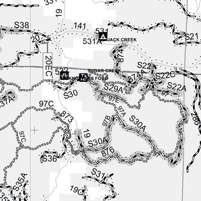 Motor Vehicle Use Map, MVUM, Poteau and Cold Springs District, Ouachita National Forests Preview 3