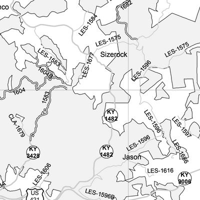 Motor Vehicle Use Map, MVUM, Redbird District, Daniel Boone National Forest Preview 3