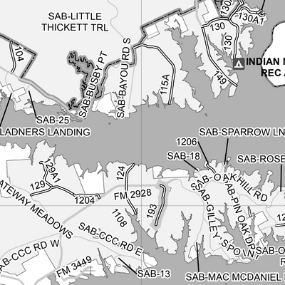 Motor Vehicle Use Map, MVUM, Sabine National Forest Preview 3
