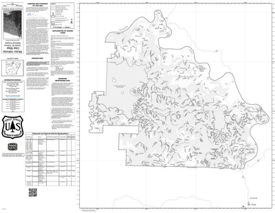Motor Vehicle Use Map, MVUM, Sylamore District, Ozark-St. Francis National Forests Preview 1