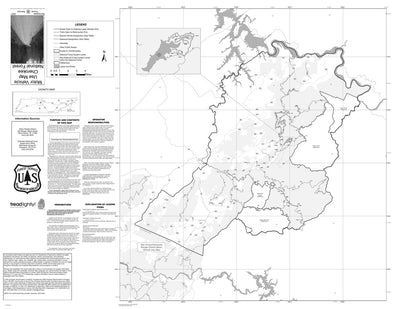 Motor Vehicle Use Map, MVUM, Tellico District, Cherokee National Forest Preview 1
