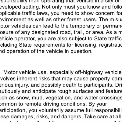 Motor Vehicle Use Map, MVUM, Unaka District, Cherokee National Forest Preview 3