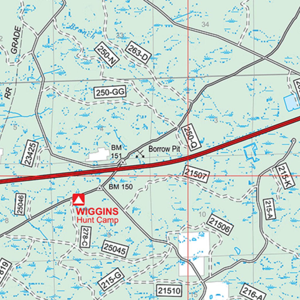 Osceola National Forest Visitor Map by US Forest Service R8 Avenza Maps