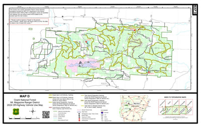 US Forest Service R8 Traveling the Backcountry, Ozark National Forest, Mt. Magazine RD digital map