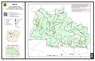 US Forest Service R8 Traveling the Backcountry, Ozark National Forest, Pleasant Hill RD digital map