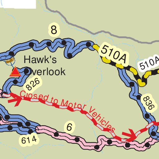 Wolf Pen Trail Complex Ouachita National Forest Map by US Forest