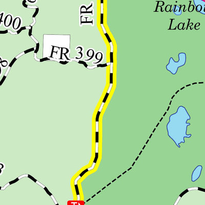 US Forest Service R9 Chequamegon Nicolet National Forest Minglewood Bike Route digital map