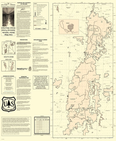 Green Mountain Finger Lakes NF MVUM - SOUTH Preview 1