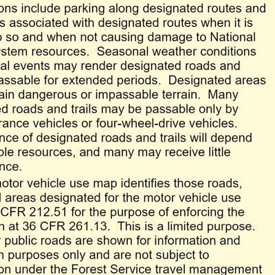 Green Mountain Finger Lakes NF MVUM - SOUTH Preview 3