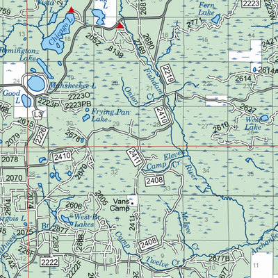 US Forest Service R9 Hiawatha National Forest Visitor Map West digital map