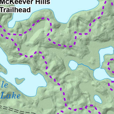 Hiawatha NF - Bruno’s Run Hiking/Mountain Biking Trail Map Preview 2