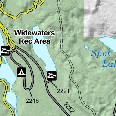Hiawatha NF - Bruno’s Run Hiking/Mountain Biking Trail Map Preview 3