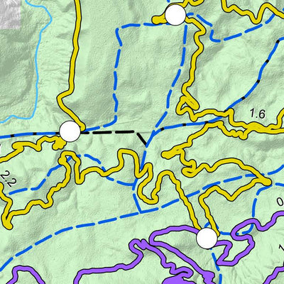 Hiawatha NF – Valley Spur Single Track Mountain Bike Trails Map Preview 2