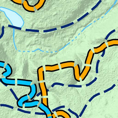 Hiawatha NF – Valley Spur Snowshoe Trails Map Preview 2