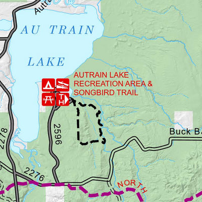 Hiawatha NF – West Zone – North Country National Scenic Trail Map Preview 2