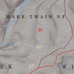 Mark Twain National Forest - Paddy Creek Wilderness Trails Map Preview 2