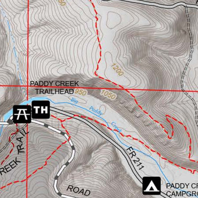 Mark Twain National Forest - Paddy Creek Wilderness Trails Map Preview 3