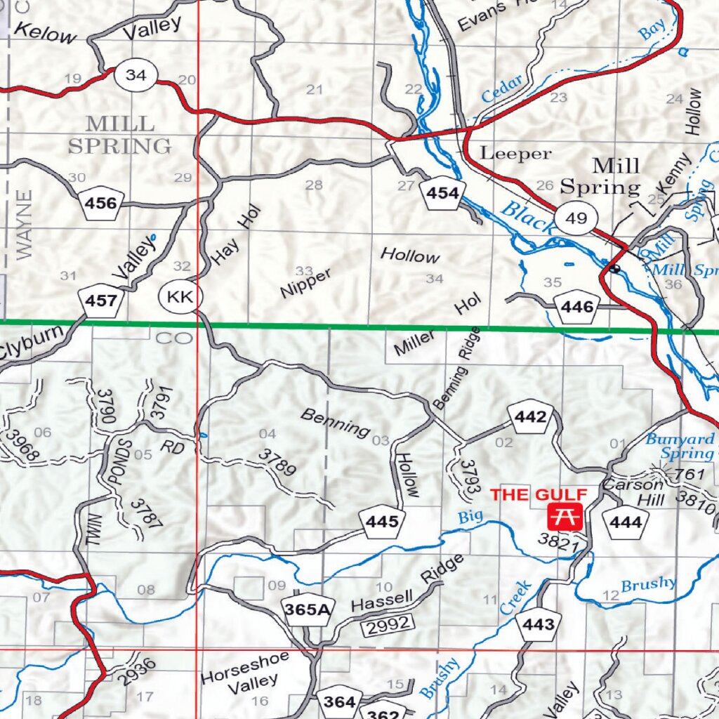Mark Twain NF Forest Visitor Map - Poplar Bluff Ranger District by US ...