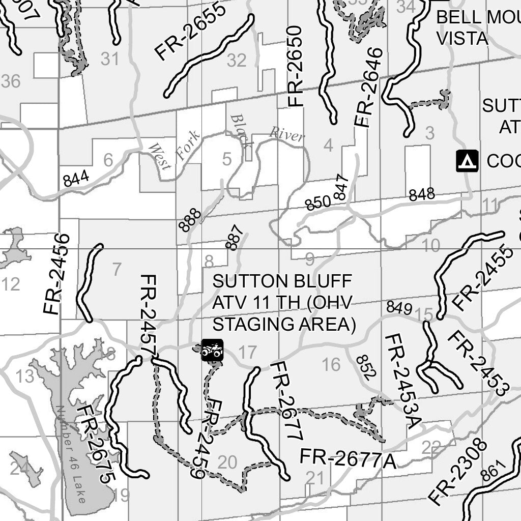 Mark Twain NF MVUM Salem Potosi Map by US Forest Service R9 | Avenza Maps