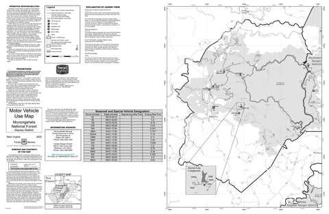 Monongahela NF MVUM - Gauley Preview 1
