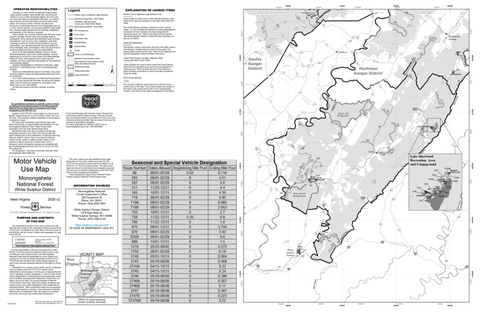 Monongahela NF MVUM - White Sulphur Preview 1