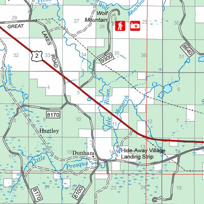 US Forest Service R9 Ottawa National Forest Visitor Map 2011 West Half digital map