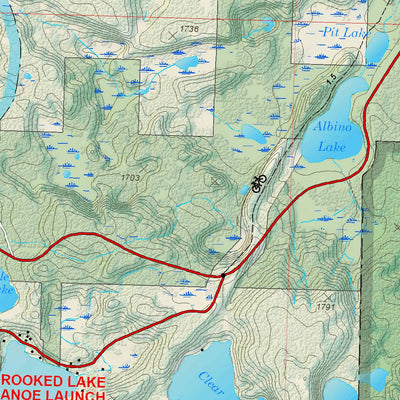 US Forest Service R9 Sylvania Wilderness Map, Ottawa National Forest digital map