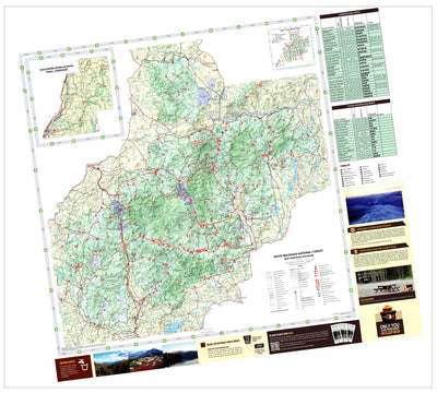 US Forest Service R9 White Mountain NF Forest Visitor Map digital map