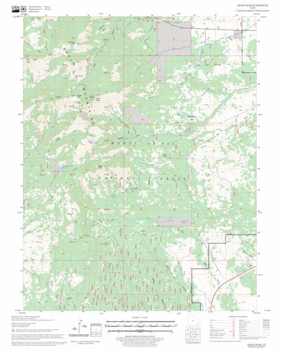 US Forest Service - Topo Abajo Peak, UT FSTopo Legacy digital map
