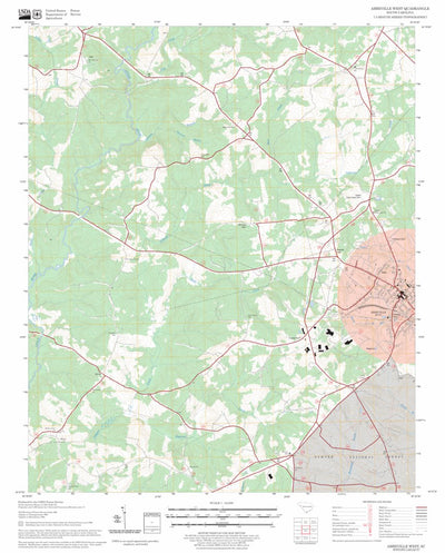 US Forest Service - Topo Abbeville West, SC FSTopo Legacy digital map