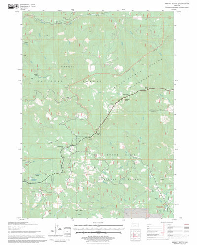 US Forest Service - Topo Abbott Butte, OR FSTopo Legacy digital map