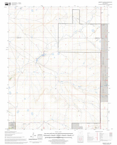 US Forest Service - Topo Abbott Lake, NM FSTopo Legacy digital map