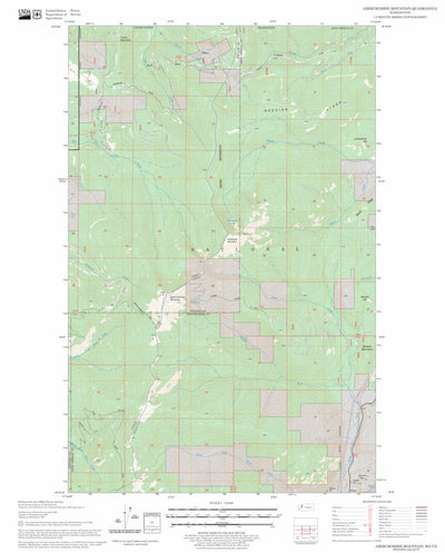 US Forest Service - Topo Abercrombie Mountain, WA FSTopo Legacy digital map