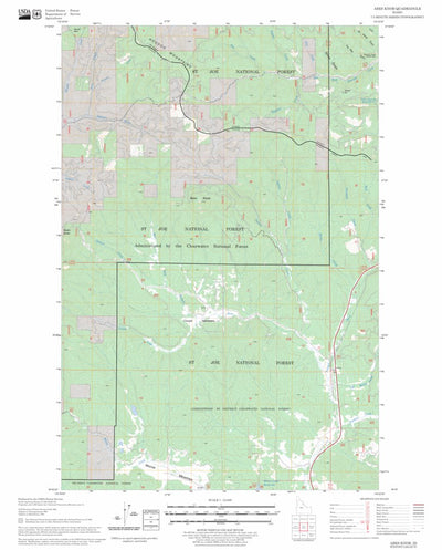US Forest Service - Topo Abes Knob, ID FSTopo Legacy digital map