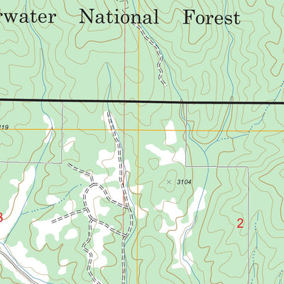 US Forest Service - Topo Abes Knob, ID FSTopo Legacy digital map