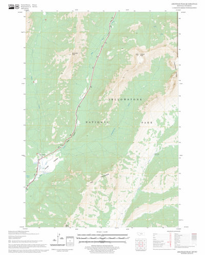 US Forest Service - Topo Abiathar Peak, MT - WY FSTopo Legacy digital map
