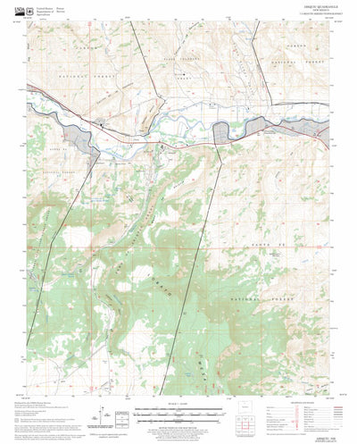 US Forest Service - Topo Abiquiu, NM FSTopo Legacy digital map