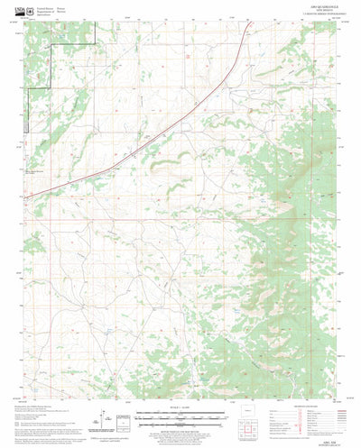 US Forest Service - Topo Abo, NM FSTopo Legacy digital map