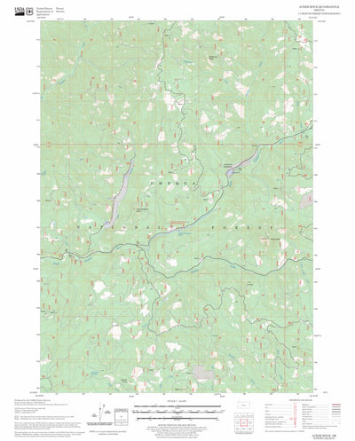 US Forest Service - Topo Acker Rock, OR FSTopo Legacy digital map