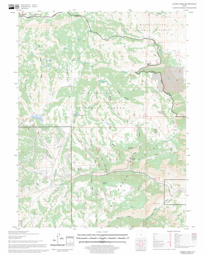 US Forest Service - Topo Acord Lakes, UT FSTopo Legacy digital map