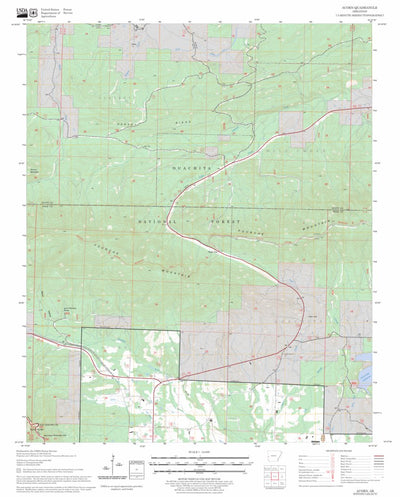 US Forest Service - Topo Acorn, AR FSTopo Legacy digital map