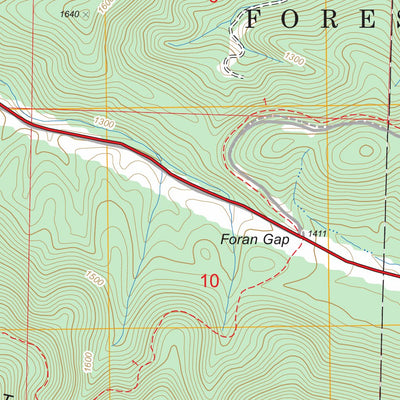 US Forest Service - Topo Acorn, AR FSTopo Legacy digital map
