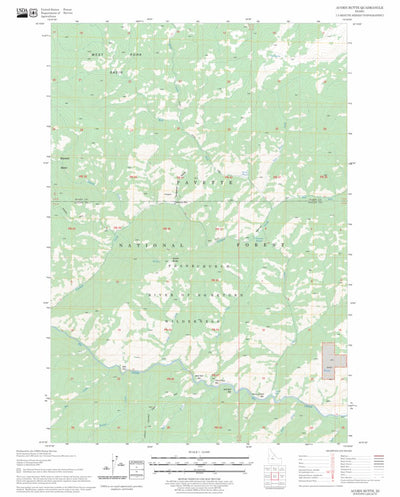 US Forest Service - Topo Acorn Butte, ID FSTopo Legacy digital map