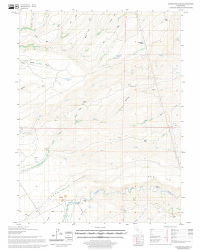 US Forest Service - Topo Acorn Hollow, CA FSTopo Legacy digital map